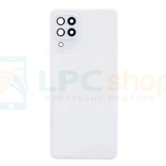 Крышка(задняя) для Samsung A22 4G A225F Белая + стекло камеры