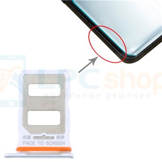 Контейнер сим карты Xiaomi 12T / 12T PRO Серебро