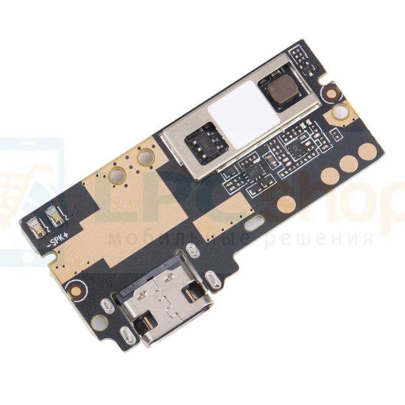 Шлейф разъема зарядки для Blackview BV9200 (плата) - с компонентами