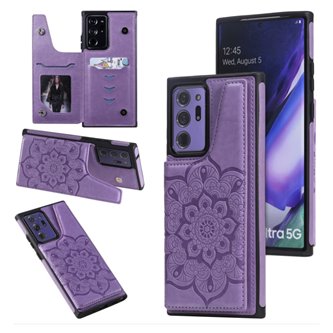 Чехол накладка Samsung Note 20 Ultra N985F кошелек / подставка Фиолетовый