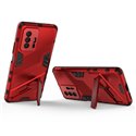 Чехол - накладка для Xiaomi Mi 11T / 11T Pro  / BIBERCAS / с подставкой Красный / Пластиковый / Защитный