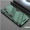 Чехол - накладка для Xiaomi 12T / 12T Pro / BIBERCAS / с подставкой Темно-зеленый / Пластиковый / Защитный