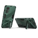 Чехол - накладка для Xiaomi 12T / 12T Pro / BIBERCAS / с подставкой Темно-зеленый / Пластиковый / Защитный