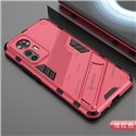 Чехол - накладка для Xiaomi 12T / 12T Pro / BIBERCAS / с подставкой Розовый / Пластиковый / Защитный
