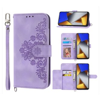 Чехол книжка Xiaomi Poco M4 Pro 4G кошелек / подставка Фиолетовый
