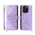 Чехол книжка для iPhone 15 Pro кошелек / подставка Фиолетовый