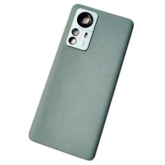 Крышка(задняя) для Xiaomi 12 Pro Зеленая + Стекло камеры - ORIG