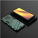 Чехол - накладка для Xiaomi Poco X3 / X3 Pro / BIBERCAS / с подставкой Зеленый / Пластиковый / Защитный