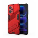 Чехол - накладка для Xiaomi Redmi Note 12 Pro PLUS / BIBERCAS / с подставкой / Пластиковый / Защитный / Красный