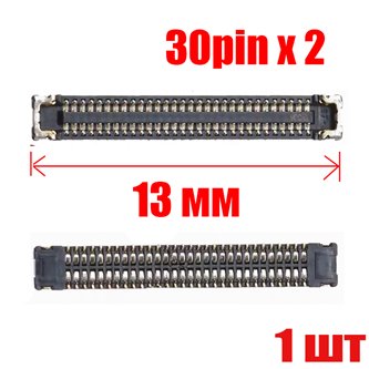 Коннектор Oppo A52/ A72 / A92S на плату 40Pin (1шт) для SUB 13мм