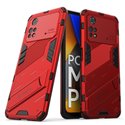Чехол - накладка для Xiaomi Poco M4 Pro 4G  / BIBERCAS / с подставкой Красный / Пластиковый / Защитный