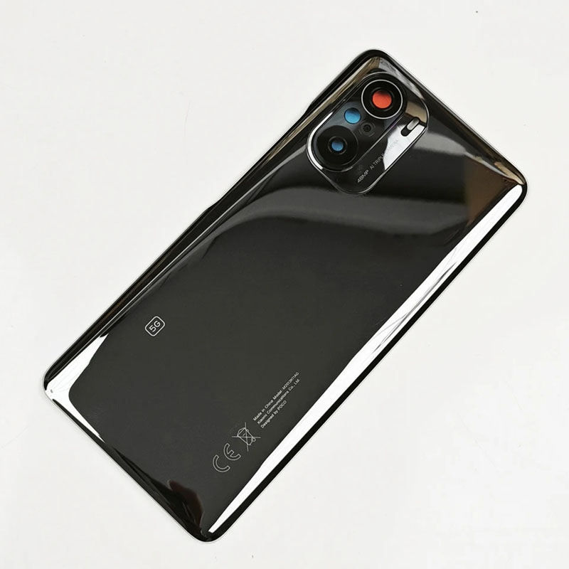 Крышка(задняя) для Xiaomi Poco F3 Черный (логотип POCO) - OR