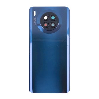 Крышка(задняя) для Huawei Honor 50 Lite Синяя со стеклом камеры