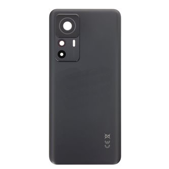 Крышка(задняя) для Xiaomi 12T Pro 22081212UG Черная со стекло камеры - ORIG