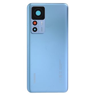 Крышка(задняя) для Xiaomi 12T Pro 22081212UG Синяя со стекло камеры - ORIG