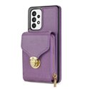 Чехол-кошелек Samsung A52 A525F с ремешком Фиолетовый