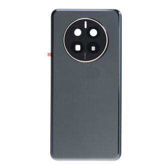 Крышка(задняя) для Huawei Mate 50 Черная - Глянцевая со стекло камеры
