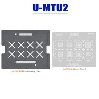 AMAOE BGA Трафарет (U-MTU2) + платформа для процессоров Mediatek MT6763V / MT6739V / MT6735V / MT6737V / MT6753V / MT6757V / MT6