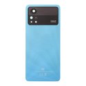 Крышка(задняя) для Xiaomi Poco X4 Pro 5G Синяя со стекло камеры
