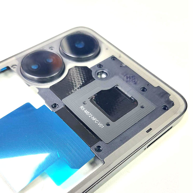 Средняя часть Xiaomi Redmi 13C Черная (c NFC)