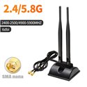 Всенаправленная антенна Wi-FI  2.4G/5G 6dBi, Двойная, RP-SMA Male - 1,2 метра