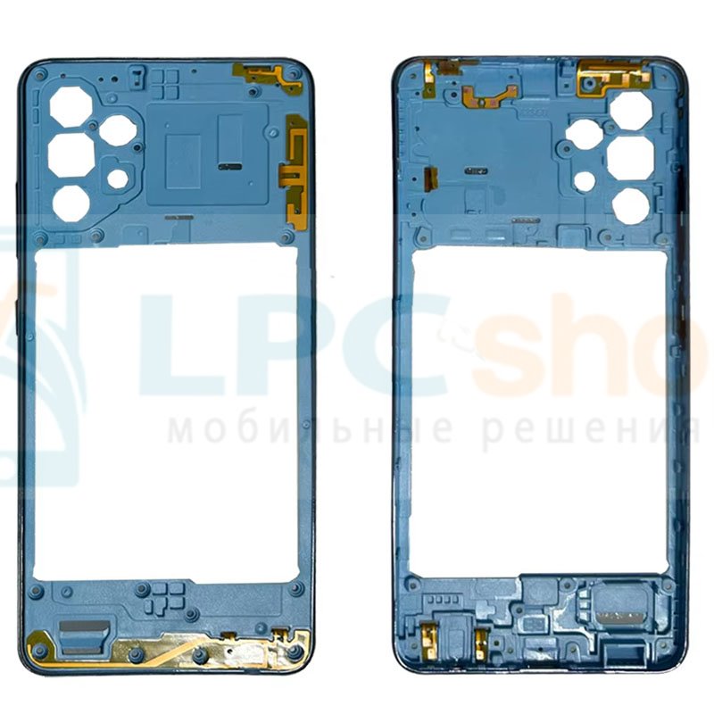 Средняя часть Samsung A32 4G A325F Синяя (для Awesome Blue) - AA - без NFC