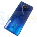 Крышка(задняя) для Xiaomi Poco X3 NFC / Poco X3 Pro Синий со стеклом камеры