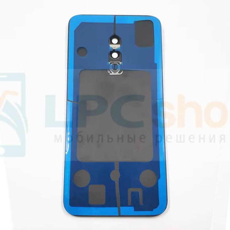 Крышка(задняя) Meizu 16th Синяя со стеклом камеры - OR