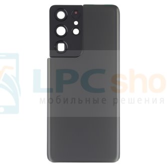 Крышка(задняя) для Samsung Galaxy S21 Ultra G998B Черная