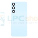 Крышка(задняя) для Samsung S23 Plus со стеклом камеры Синяя