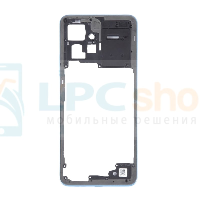 Средняя часть Xiaomi Redmi Note 12 4G Синяя + кнопки громкости (без NFC)