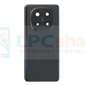 Крышка(задняя) для Xiaomi Redmi Note 14 Pro 5G со стеклом камеры Черная