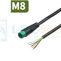 Кабель с разъемом M8 водонепроницаемый (5 pin, 5 контакта, 20см, папа) для электровелосипеда