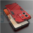 Чехол - накладка для Xiaomi Redmi Note 13 5G RMX3636 / BIBERCAS / с подставкой Красный / Пластиковый / Защитный 