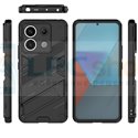 Чехол - накладка для Xiaomi Redmi Note 13 4G / BIBERCAS / с подставкой Черный / Пластиковый / Защитный 