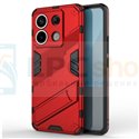 Чехол - накладка для Xiaomi Redmi Note 13 4G / BIBERCAS / с подставкой Красный / Пластиковый / Защитный 