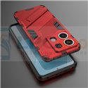 Чехол - накладка для Xiaomi Redmi Note 13 4G / BIBERCAS / с подставкой Красный / Пластиковый / Защитный 