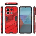 Чехол - накладка для Xiaomi Redmi Note 13 4G / BIBERCAS / с подставкой Красный / Пластиковый / Защитный 