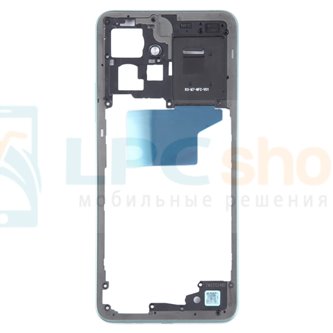 Средняя часть Xiaomi Redmi Note 12 4G Синяя + кнопки громкости (с NFC)