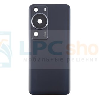 Крышка(задняя) для Huawei P60 Pro со стеклом камеры Черная - копия