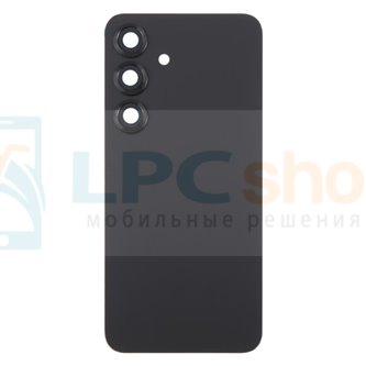 Крышка(задняя) для Samsung S25 S931 со стеклом камеры Черная