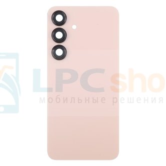Крышка(задняя) для Samsung S25 S931 со стеклом камеры Розовый