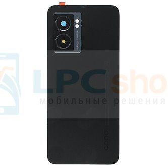 Крышка(задняя) для Oppo A77 5G CPH2339 Черная со стеклом камеры