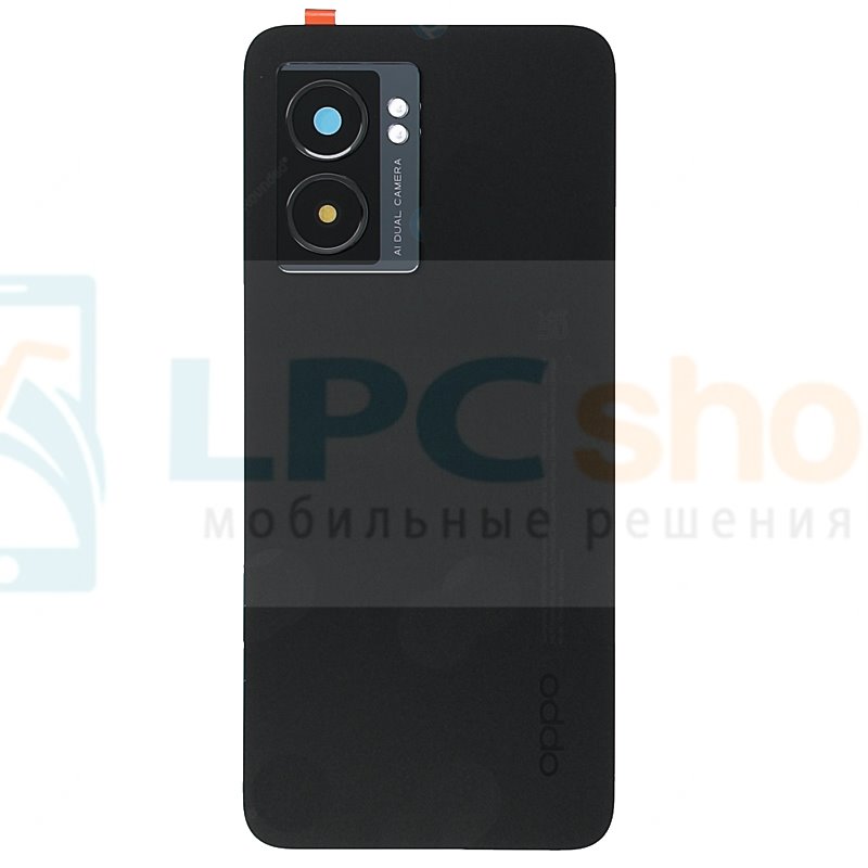 Крышка(задняя) для Oppo A77 5G CPH2339 Черная со стеклом камеры
