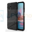 Чехол - накладка для Xiaomi Redmi Note 10 / 10S / Poco M5s / BIBERCAS / с подставкой Черный / Пластиковый / Защитный 