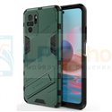 Чехол - накладка для Xiaomi Redmi Note 10 / 10S / Poco M5s / BIBERCAS / с подставкой Зеленый / Пластиковый / Защитный 