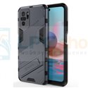 Чехол - накладка для Xiaomi Redmi Note 10 / 10S / Poco M5s / BIBERCAS / с подставкой Серый / Пластиковый / Защитный 