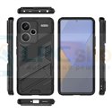 Чехол - накладка для Xiaomi Redmi Note 13 Pro Plus 23090RA98 / BIBERCAS / с подставкой Черный / Пластиковый / Защитный 