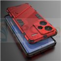Чехол - накладка для Xiaomi Redmi Note 13 Pro Plus 23090RA98 / BIBERCAS / с подставкой Красный / Пластиковый / Защитный 