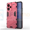 Чехол - накладка для Xiaomi Redmi Note 13 Pro Plus 23090RA98 / BIBERCAS / с подставкой Розовый / Пластиковый / Защитный 